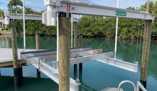 Boat lift maintenance in South Florida